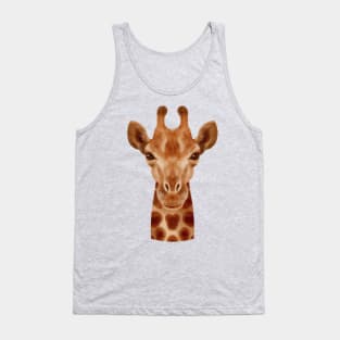 Giraffe Painting Head Hand drawn Tank Top